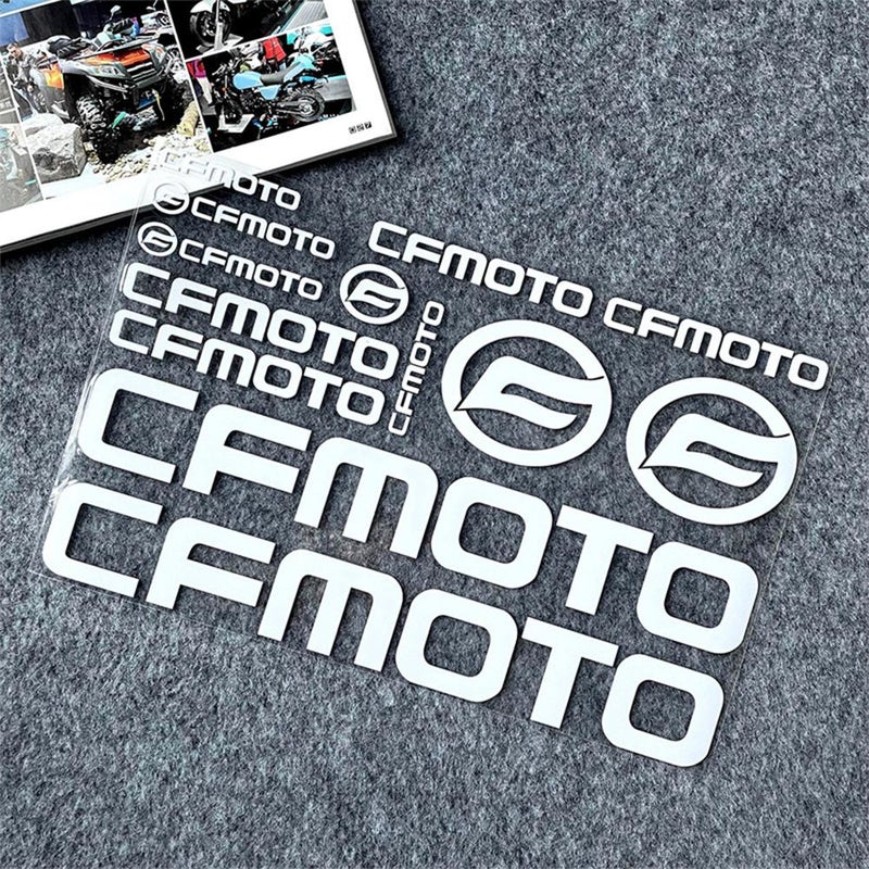 Suitable for CFMoto motorcycle modification, including logo, windshield, fuel tank, waterproof decals, reflective decorative stickers SR/NK.